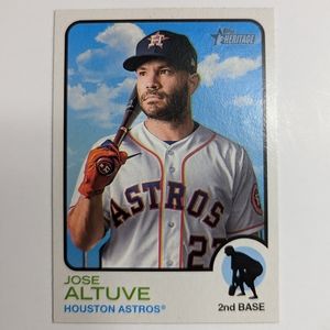 Jose Altuve - 2022 Topps Heritage baseball card